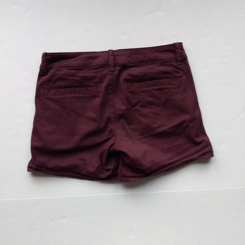 American Eagle twill midi shorts